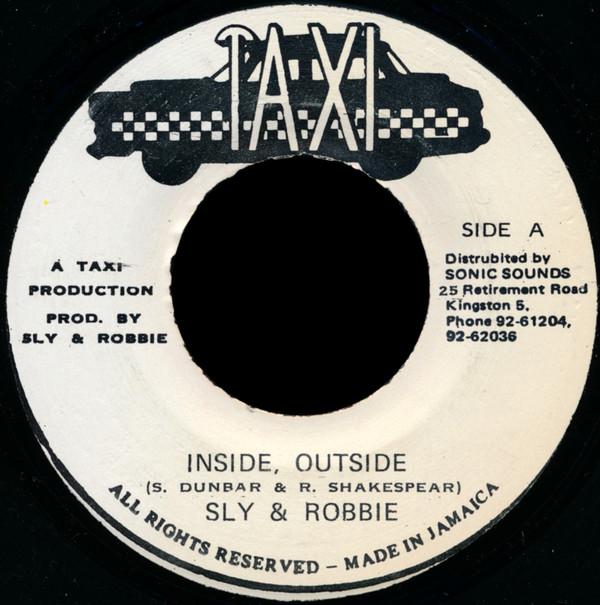 7-дюймовая пластинка SLY ROBBIE Inside Outside NONE Taxi Jamaica Reggae Ska Dub Б/у