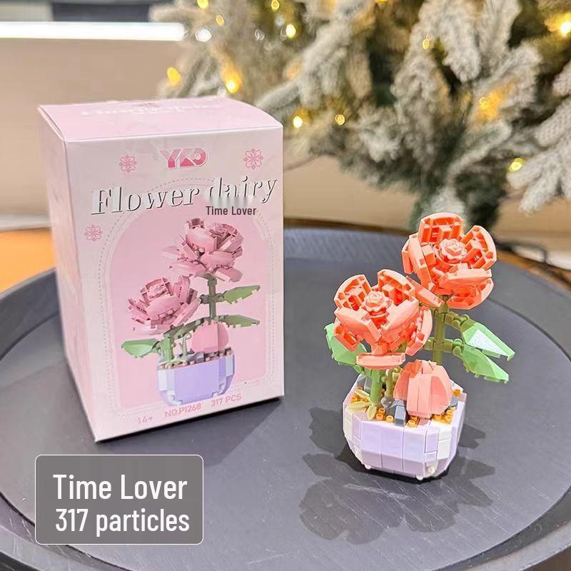 Подарок ко Дню учителя: Совместимые кубики Lego Букет и Суккуленты Игрушки