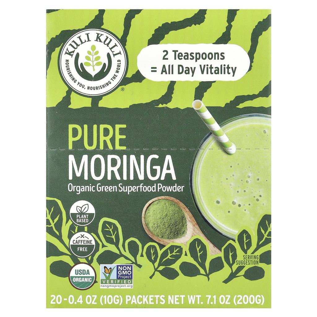 Pure Moringa, Caffeine Free, 20 Packets, 10G (0.4Oz) Per Pack