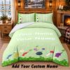 Pikmin Custom Name 3Pcs Bedding Set 1 Bed Sheet 2 Pillowcases Bedroom Home Decor