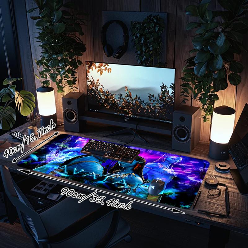 1Pc Avatar Scifi Characters Gaming Mouse Pad Keyboard Desk Mat Non-slip Rubber Lock Edge Waterproof Computer Mousepad for Office Home Decor Q1472