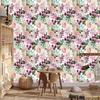 Wallpaper Flowers in colors for living room and bedroom 50x1000