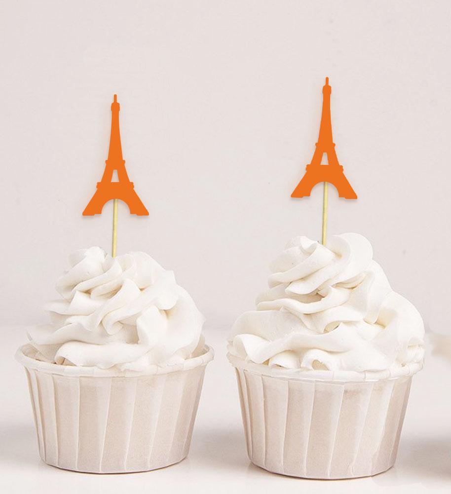 Дарлинг Сувенир| Ботворезы для капкейков с Эйфелевой башней| Десертные украшения для свадебной вечеринки - упаковка