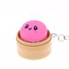 Милые Kawaii Мини Паровые Булочки Сжимающиеся Брелки С Мягким Дизайном Для Снятия Стресса Идеально Подходят Для Украшения Рюкзака Подарки На Вечеринку Детские Подарки