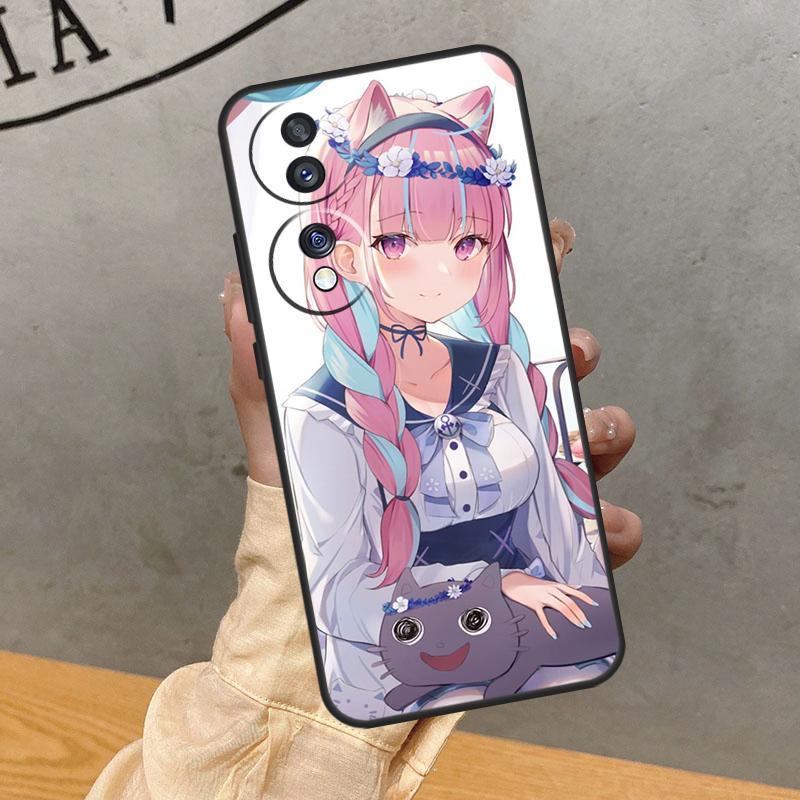 Чехол Minato Aqua Hololive для Honor Magic 8 Pro 5 6 7 Lite 90 70 50 400 200 X8c X8b X9a X9b X9c X9d Win RT