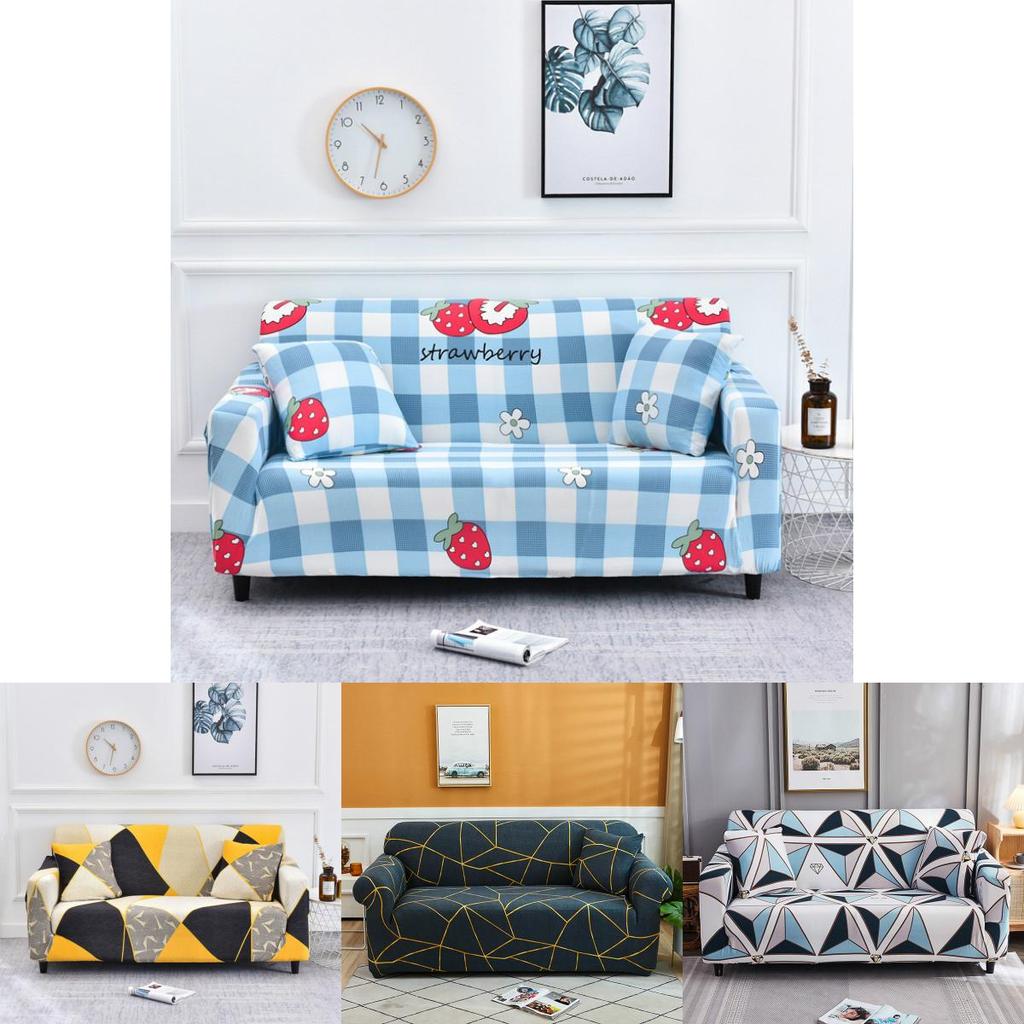 Премиальный мягкий чехол-накидка, нескользящий эластичный чехол для дивана с потрясающим цветочным узором из листьев