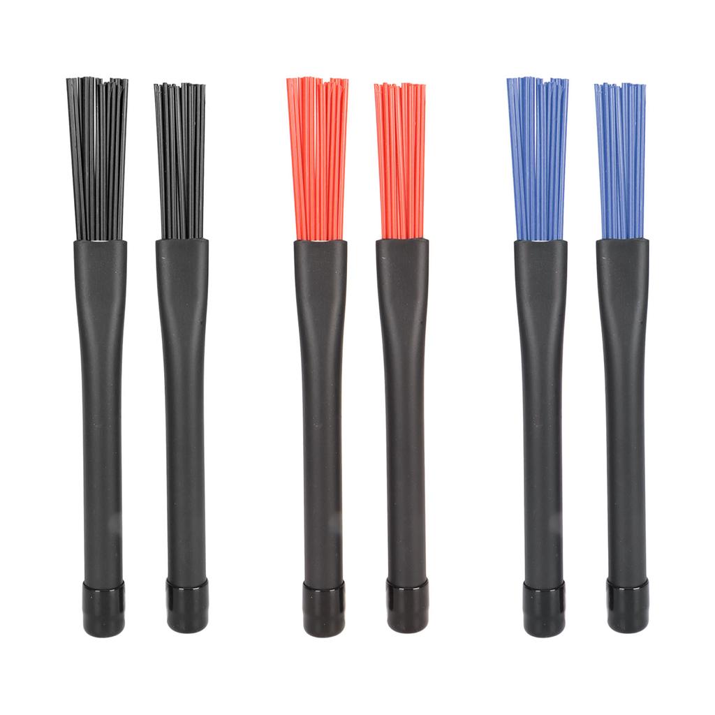 2 шт. выдвижные барабанные щетки профессиональные нейлоновые барабанные щетки набор с резиновыми ручками для рок-группы 