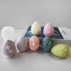 3D Easter Egg Candle Silicone Mold Angel Flower Embossment DIY Handmade Soap Chocolate Baking Mould