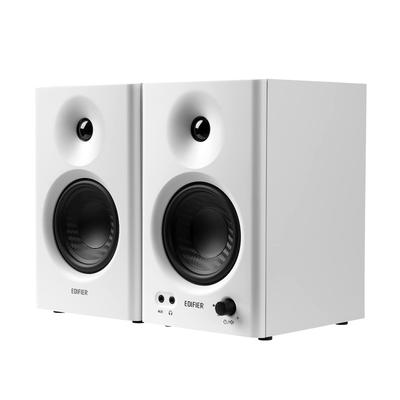 Монитор Edifier MR4 с переключением двух режимов и TRS Max 42 Вт 60 Гц 20 кГц Частотная характеристика Шелковый купольный твитер и диафрагма белого цвета