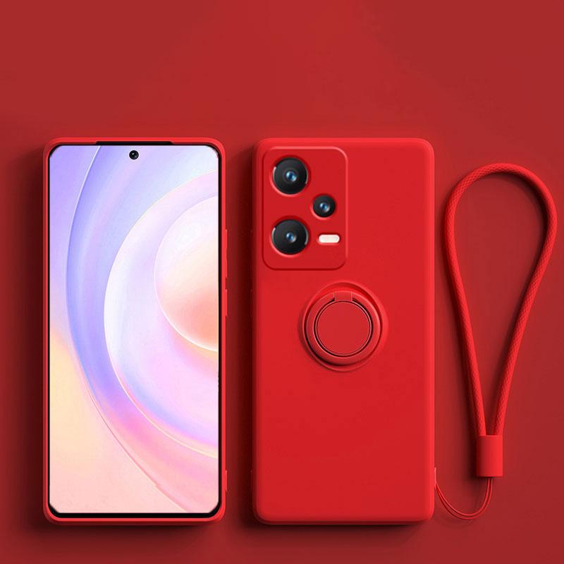 Силиконовый чехол-ремешок для Xiaomi Redmi Note 12 13 11 10 Pro Plus 12S 8 8T 11S 9A 9i 9C 10C 12C противоударный чехол-держатель с кольцом