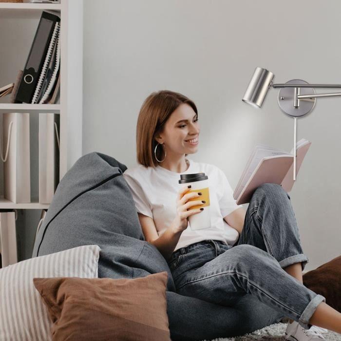 Applique articulée 'lisa' - 40w - ip20 douille e27 g45 - couleur:chromé