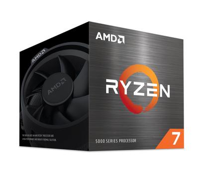 AMD Процессор Ryzen 7 5700 с кулером Wraith Spire AM4 8 ядер 16 потоков 20 МБ 65 Вт Авторизованный дистрибьютор продукт 3,7 ГГц / 100-100000743BOX