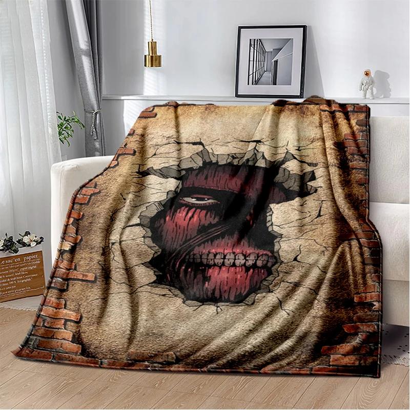 29 Style New Cartoon Attack on Titan Eren Anime Soft Flannel Blankets,Throw Blanket Comfortable for Beds Sofa Home Bedroom Gift