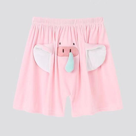 Мужские пижамные штаны с рисунком слона, повседневные шорты с эластичной талией и укрепленными карманами, свободные брюки для сна для пар