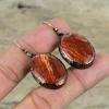 Red Snakeskin Jasper Earring Electroformed Copper Earrings Natural Gemstone Jewelry Handmade Earring Wonderful Copper Jewelry Wedding Gifts
