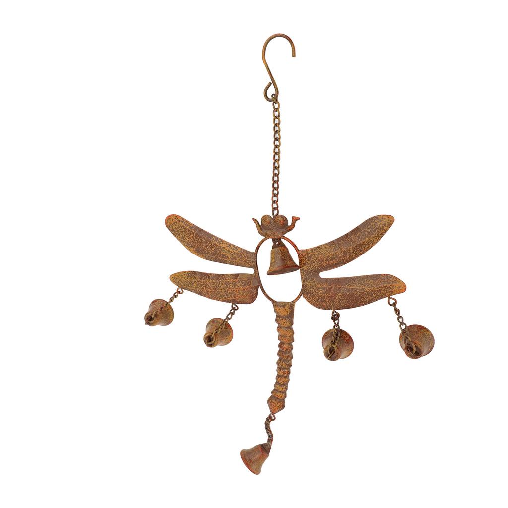 Колокольчик ветра «Стрекоза» с колокольчиками, железный, изысканный, простая установка, колокольчик ветра «Стрекоза» H