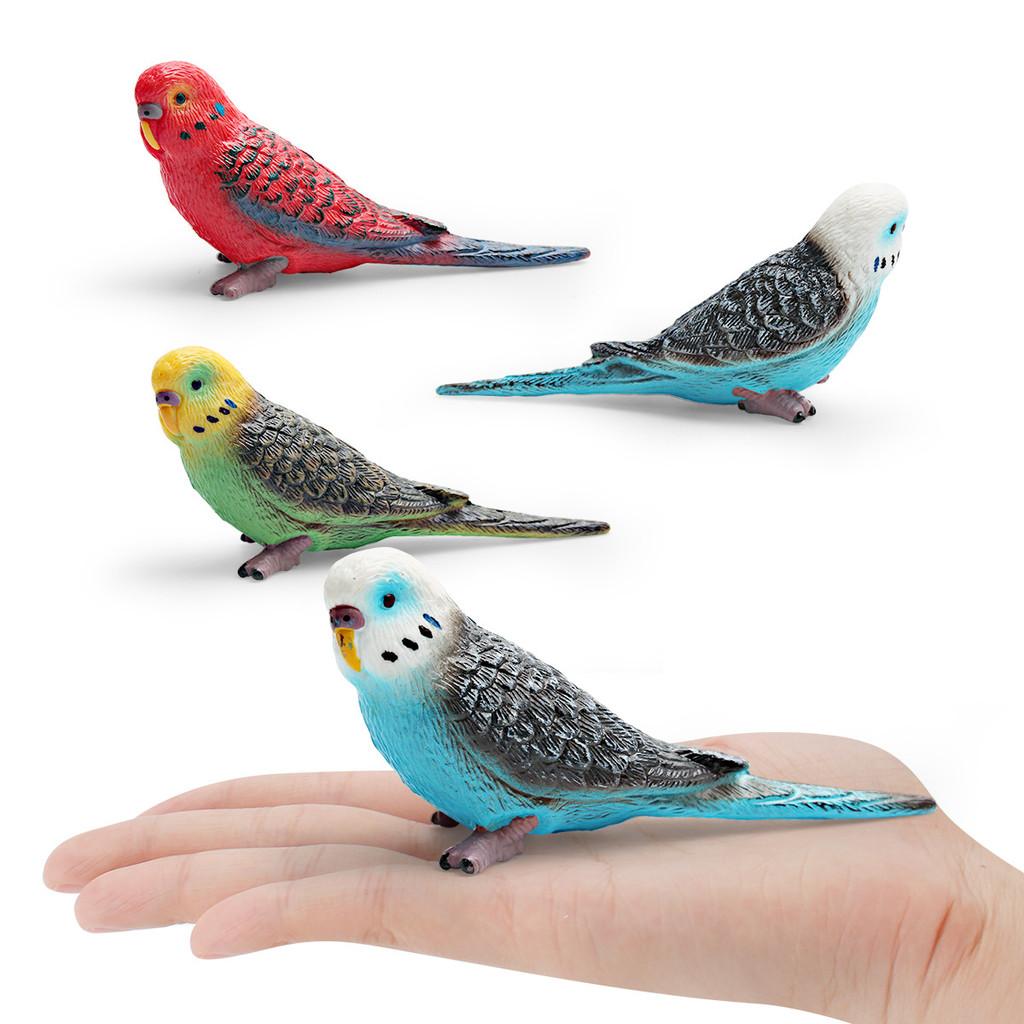 Realistic Bird Model Pvc Parrot Decorative Figurine For Kids Learning And Display