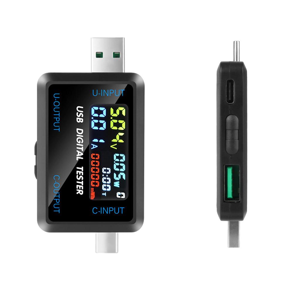 Измерители напряжения Ток USB Напряжение Тест тока Напряжение Емкость Тестер аккумулятора Цифровой дисплей Измеритель Емкость Тестер мощности