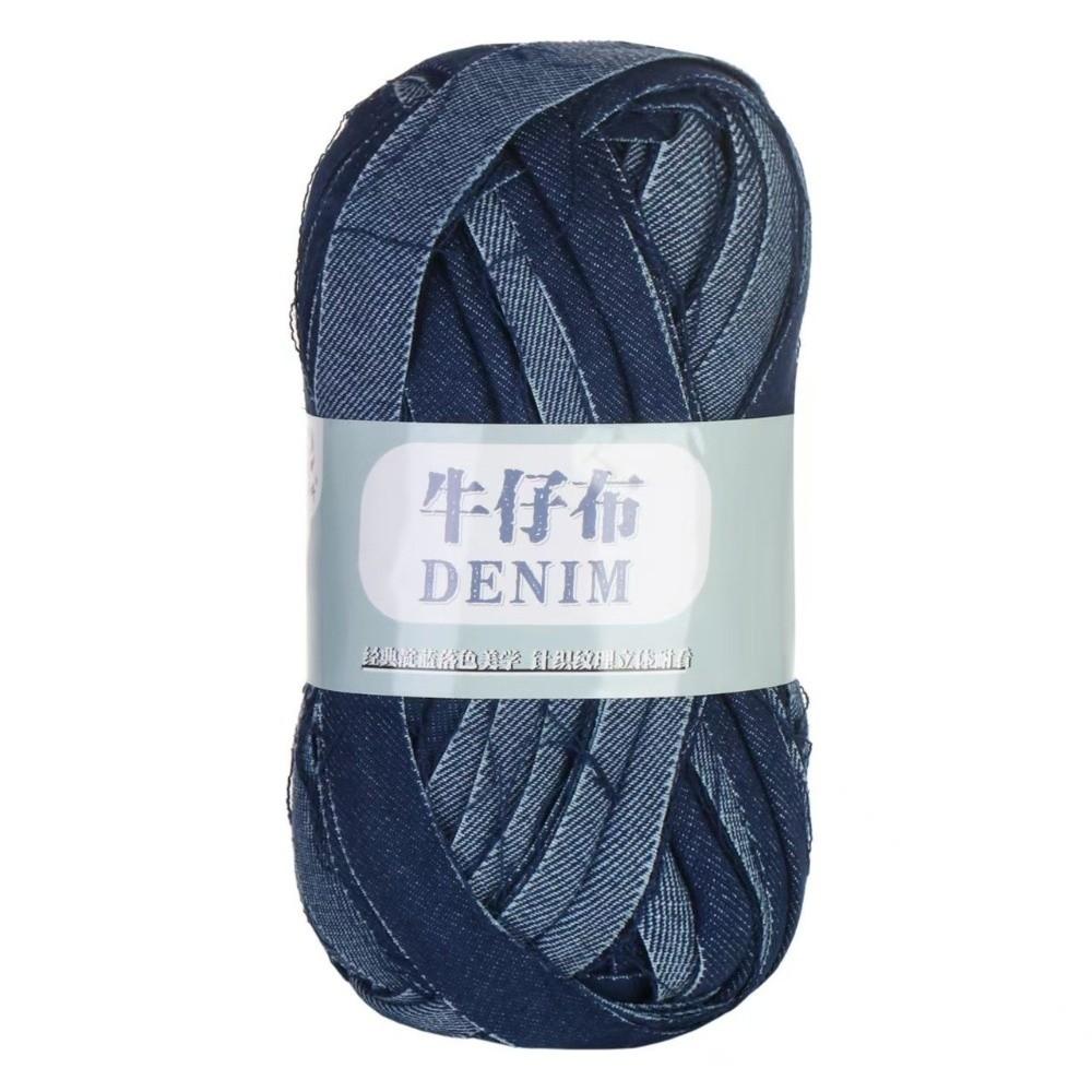 Soft Texture Denim Yarn 200g/Roll DIY Handbag Yarn Vintage-Style Crochet Thread For Handbags