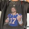 Josh Allen Comfort Colors Shirt, Josh Allen Football Shirt, Vintage Buffalo Graphic Tee, Game Day Shirt