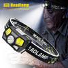 Durable LED Head Flashlight Waterproof ABS 5 Lighting Modes