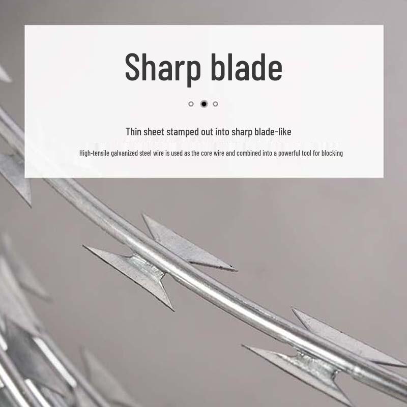 Hot-Dip Galvanized Razor Wire Security Coil