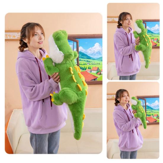 Большая подушка-обнимашка в виде крокодила, зеленая, гигантская мягкая игрушка, кукла, мягкая плюшевая подушка для тела для детей и взрослых