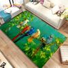 Colorful Parrot Macaws Birds Area Rug,Carpet Rug for Home Living Room Bedroom Sofa Doormat Kitchen Decor,kids Non-slip Floor Mat