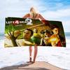 Горячая игра Left 4 Dead Большие пляжные полотенца из микрофибры Быстросохнущее полотенце Песчаные пляжные полотенца Полотенце для бассейна для путешествий Плавание Бассейн Йога