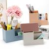Creative Stationery Pen Desk Holder Desktop Mobile Phone Holder Organizing Box Simple and Large Capacity Office Storage Supplies