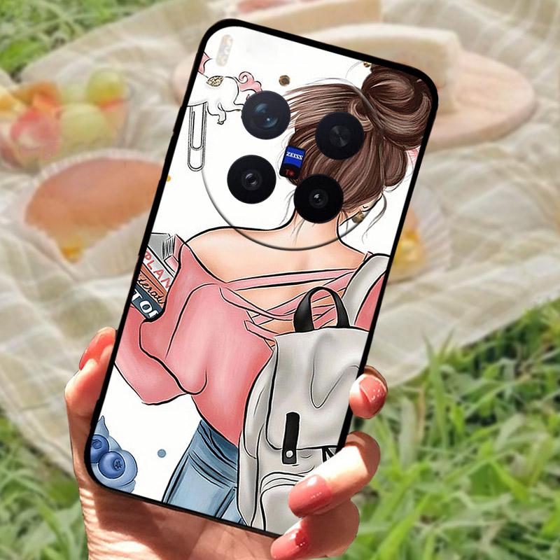 Чехол для VIVO X300 Pro 5G X300Pro V2502A Противоударный Силиконовый Мягкий ТПУ Задняя Крышка Для Телефона VIVO X 300 Pro Чехол Fundas