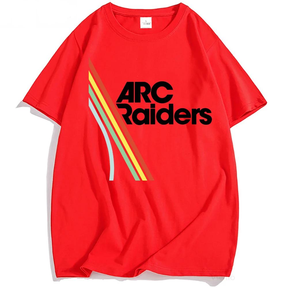 Unisex Clothing Hot Game ARC Raiders Rainbow Print Tshirt Cotton Short Sleeve Loose Male Tshirts Unisex Streetwear Graphic T Shirt