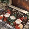 Christmas Crystal Velvet Non-Slip Entrance Doormat - Water-Absorbent and Dirt-Resistant Foot Pad