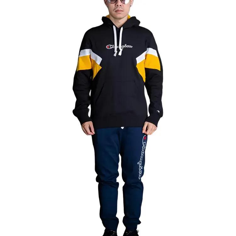 Champion Sweatshirts Men's Black Hooded (Non-detachable) Moderate Other (Unisex) Sweatshirts 214783
