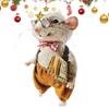 Милая валяная мышь, валяная из иглы, кукла-мышь, рождественские украшения из войлока на Новый год