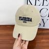 Baseball cap children's new spring and autumn soft top versatile sunscreen visor embroidered letter cap men
