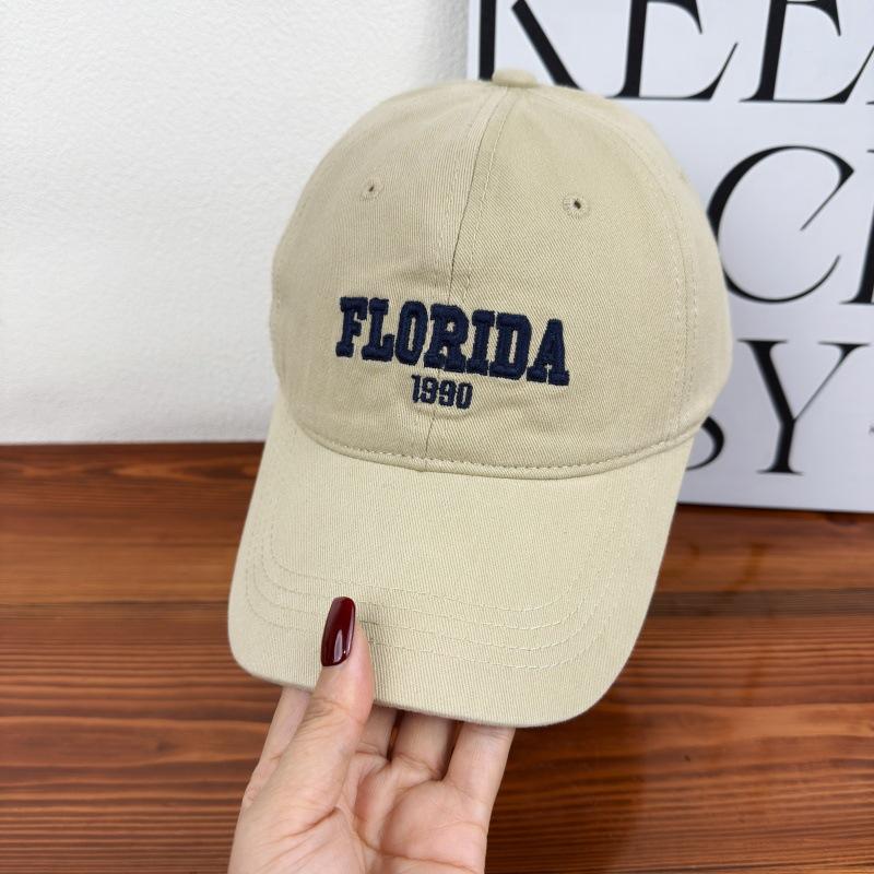 Baseball cap children's new spring and autumn soft top versatile sunscreen visor embroidered letter cap men