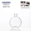 Transparent Glass Aromatherapy Bottle - Large Belly Design for Home or Office