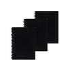 KOKUYO . Soft Ring Notebook Business, 5mm Grid 70 Sheets Black (B6) - 3 Pack