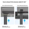 Удлинительный кабель PCIe 4.0 4X с поддержкой SSD NVMe M.2, видеокарт и сетевых карт, оснащенный экранированием от помех