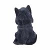 New Cat Statue Witch Grim Reaper Decorative Resin Black Cloak Grim Reaper Feline Micro Decor Garden Home Office