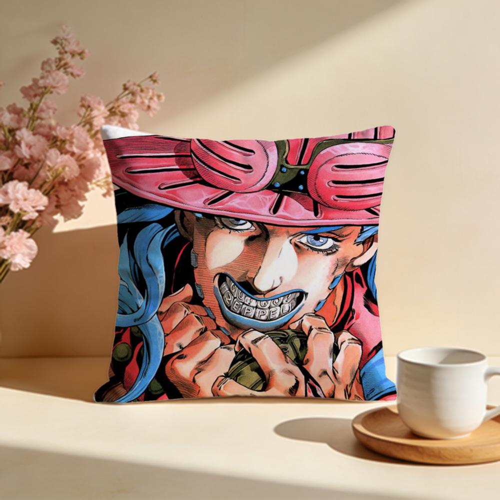 Горячая Наволочка JJoJos Bizarre Adventure Стильная Моющаяся Наволочка Идеально для Дивана Спальни Украшения Автомобиля