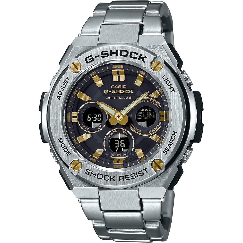 Casio G-Shock G-Steel Solar Radio Men's Watch GST-W310D-1A9JF Stainless Steel Black Dial