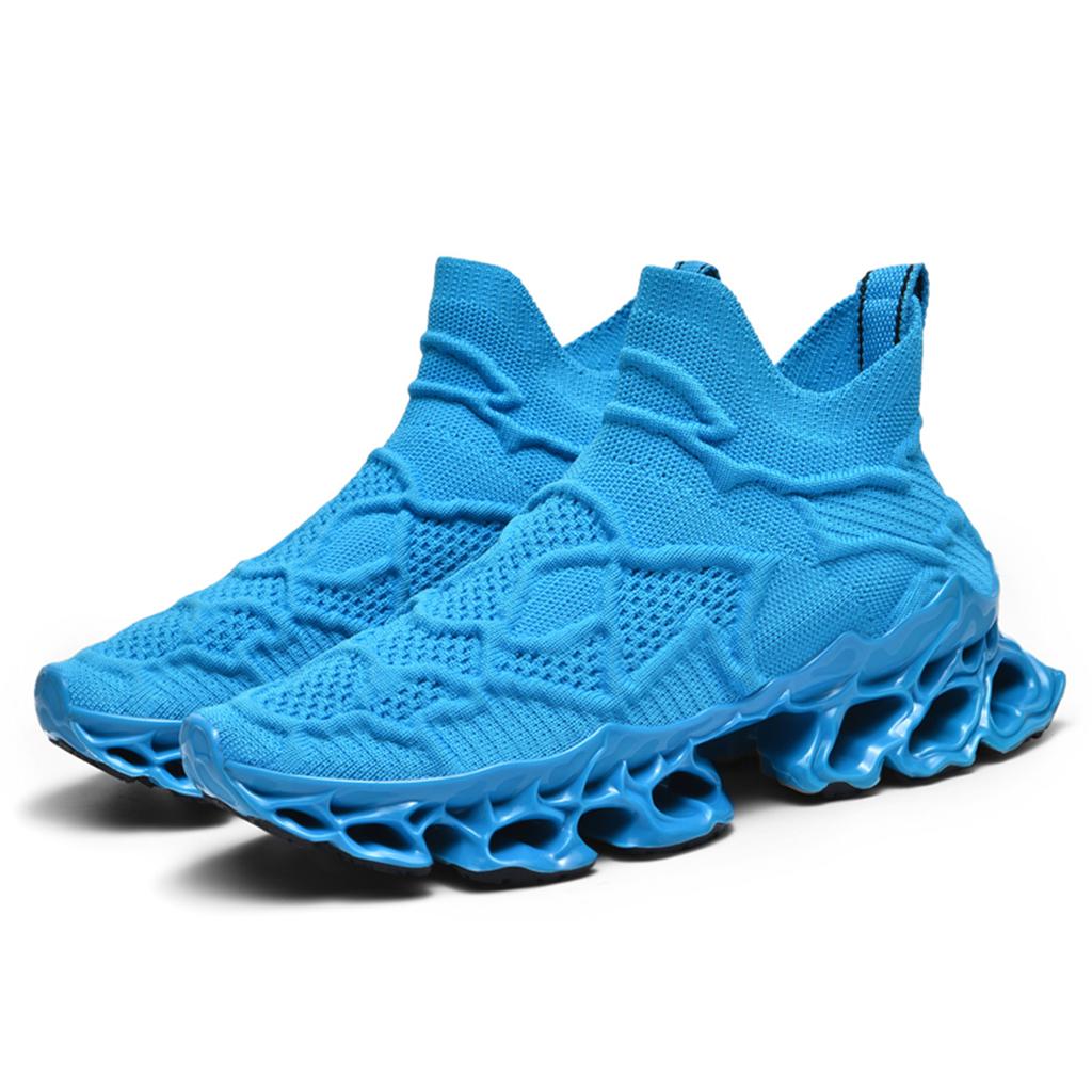 Men's New Style Comfortable Anti-skid Leisure Sports Shoes Lightweight Breathable Knitted Running Sneakers