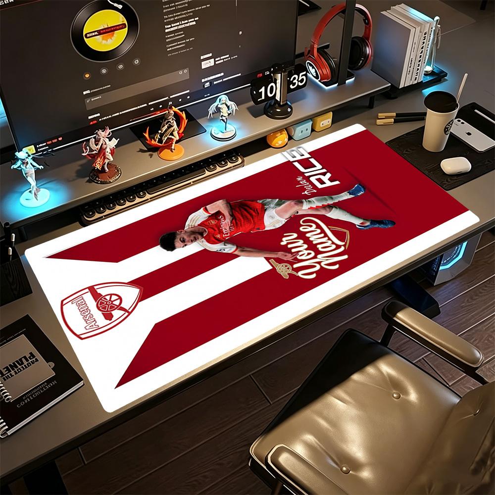 Arsenal Football Player Customizable Name Mouse Pad Desk Mouse Pad Ultra-Long Desk Mat Non-Slip Rubber Base Perfect Gift for Gamers And Professionals