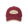 Emis BEIGE TRIMMING BALL CAP-RED