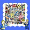 Sheets 50 Fallout Game Graffiti Stickers Luggage Laptop Diy Not Adhesive