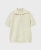 NOIRER Oversized Heavy Polo Half Knit (Ivory)