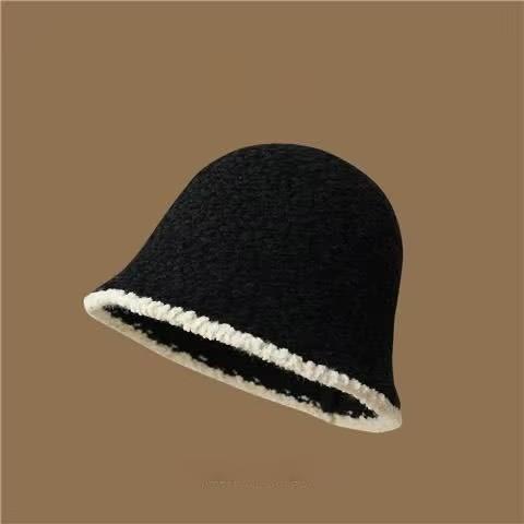 Spring and Summer Hollow-Out Knit Bucket Hat for Women, Breathable Sun Hat, Versatile Outdoor Fisherman Hat Casual Beach Sun Hat