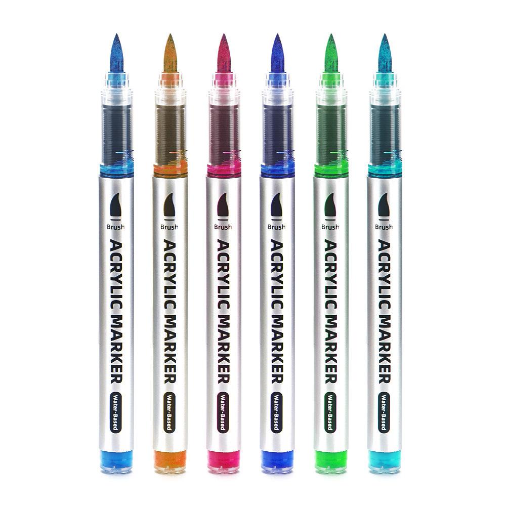 Manufacturers Direct Liquid Soft Head Plastic Gel Pen 0.5mm Color Children Art Diy Student Painting Graffiti Paper